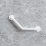 N322 Heavy-Duty V-Shaped Safety Handrail | 35mm Diameter ABS & Stainless Steel Angled Corner Grab Bar