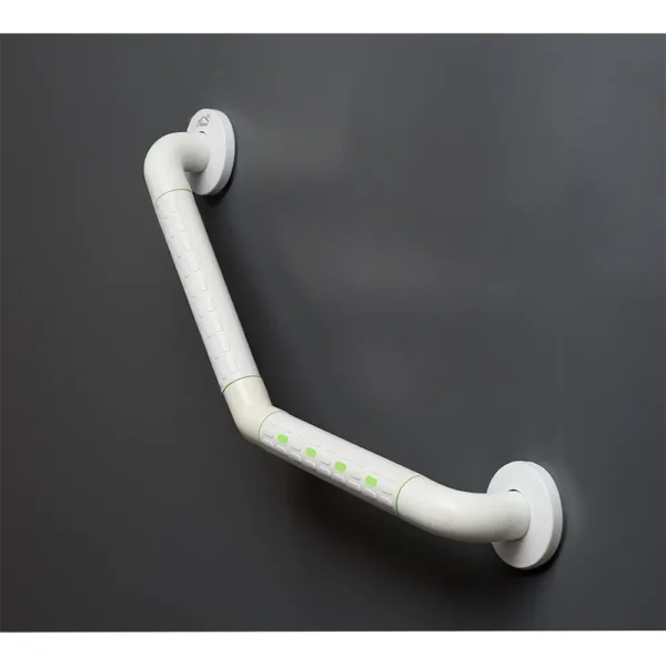 N322 – Heavy duty V- shaped handrail (BDIA 35MM, ABS+SS) N322 Heavy-Duty V-Shaped Safety Handrail | 35mm Diameter ABS & Stainless Steel Angled Corner Grab Bar