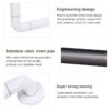 N323 – Heavy duty L-Shaped handrail (DIA -35MM,ABS+SS) 19 N323 Heavy-Duty L-Shaped Safety Handrail | 35mm Diameter ABS & Stainless Steel Corner Grab Bar