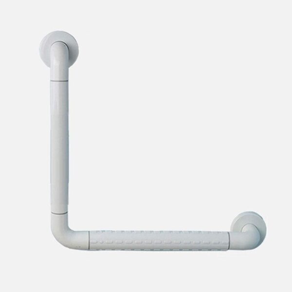 N323 – Heavy duty L-Shaped handrail (DIA -35MM,ABS+SS) 3 N323 Heavy-Duty L-Shaped Safety Handrail | 35mm Diameter ABS & Stainless Steel Corner Grab Bar