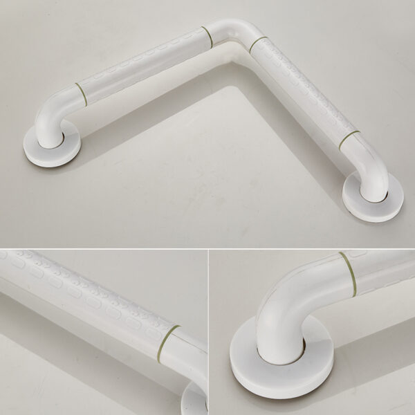N323 – Heavy duty L-Shaped handrail (DIA -35MM,ABS+SS) 8 N323 Heavy-Duty L-Shaped Safety Handrail | 35mm Diameter ABS & Stainless Steel Corner Grab Bar