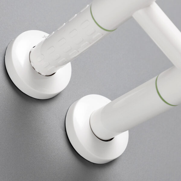 N324 Heavy-Duty Floor-Mounted Safety Handrail | U-Shaped Toilet Grab Bar with Support Stand
