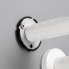 N324 Heavy-Duty Floor-Mounted Safety Handrail | U-Shaped Toilet Grab Bar with Support Stand