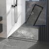 N332B – Premium(SS304) Floor drain 50-8CM- Black 3 Premium Linear Floor Drain | 50cm x 8cm Matte Black SUS 304 Stainless Steel Drainage Channel