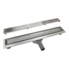 Premium Linear Floor Drain | 50cm x 8cm Mirror Polished SUS 304 Stainless Steel Drainage Channel