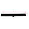 Premium Linear Floor Drain | 60cm x 8cm Matte Black SUS 304 Stainless Steel Drainage Channel