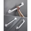 N370 Heavy-Duty Safety Handrail | 48cm Stainless Steel Bathroom Grab Bar with 35mm Oversized Non-Slip Grip
