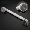 N370 Heavy-Duty Safety Handrail | 48cm Stainless Steel Bathroom Grab Bar with 35mm Oversized Non-Slip Grip