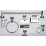 MATT Premium 6-Piece Bathroom Accessory Set | Heavy-Duty SS304 Brushed Stainless Steel Hardware Kit