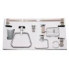 Premium 6-Piece Bathroom Accessory Set | Heavy-Duty SS304 Polished Chrome Hardware Kit with Slim Square Bases