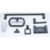 N053GG – Premium 6 piece Bathroom Set Gun Grey Premium 6-Piece Bathroom Accessory Set | Heavy-Duty Matte Gun Grey Hardware Kit with Race-Track Oval Profiles