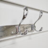 Multi-Purpose Wall-Mounted Hook Bar | Heavy-Duty Polished Mirror Chrome 4-Hook Storage Rail