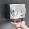 N230 – WS-S130 (Auto Hand Dryer ) 2 WS-S130 Premium Automatic Hand Dryer | 1500W Brushed Metallic Stainless-Look Commercial Electric Hand Dryer