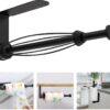 N298 – Kitchen Paper Holder ( 16cm ) with In-built Roller – Black 14 Premium Wall-Mounted Kitchen Paper Towel Dispenser | Matte Black Steel Towel Holder with In-Built Tension Roller