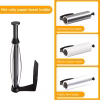 N298 – Kitchen Paper Holder ( 16cm ) with In-built Roller – Black 4 Premium Wall-Mounted Kitchen Paper Towel Dispenser | Matte Black Steel Towel Holder with In-Built Tension Roller