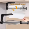N298 – Kitchen Paper Holder ( 16cm ) with In-built Roller – Black 5 Premium Wall-Mounted Kitchen Paper Towel Dispenser | Matte Black Steel Towel Holder with In-Built Tension Roller