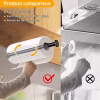 N298 – Kitchen Paper Holder ( 16cm ) with In-built Roller – Black 6 Premium Wall-Mounted Kitchen Paper Towel Dispenser | Matte Black Steel Towel Holder with In-Built Tension Roller