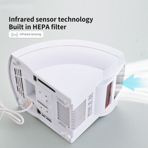 N320 – Hand dryer – ABS White plastic low noise (220V) 17 Automatic Hand Dryer | 220V Low-Noise ABS White Plastic Electric Commercial Restroom Hand Dryer