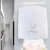 N320 – Hand dryer – ABS White plastic low noise (220V) 18 Automatic Hand Dryer | 220V Low-Noise ABS White Plastic Electric Commercial Restroom Hand Dryer