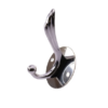 N041 – ( K1022 – Round Plate , High and Low Hook Heavy-Duty Dual-Prong Robe & Coat Hook | Classic Round Base Plate Hanger with High & Low Tiered Arms
