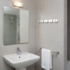 N048 – ( C013 – 5 Hook Double Sided Mirror ) 3 Premium Wall-Mounted Utility Rail | Heavy-Duty 5-Piece Dual-Hook Storage Organizer Track (10 Hooks Total) – Double Sided Mirror