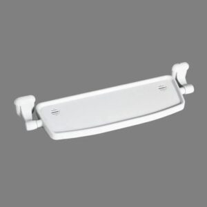 N083 ( ABS White Plastic Shelf ) Premium Wall-Mounted ABS Vanity Shelf | Durable White Plastic Bathroom Storage Tray with Integrated Drainage Slots