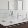 N084 ( ABS White Plastic Tumbler Holder ) 2 Premium Wall-Mounted ABS Tumbler Holder | Durable White Plastic Toothbrush Ring & Rinsing Glass Cup with Capsule Base Plate
