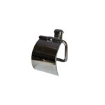 N086 ( ABS Chrome Plated Tissue Holder ) Premium Wall-Mounted ABS Toilet Paper Holder | Chrome-Plated Plastic Tissue Dispenser with Hinged Protective Flap Cover