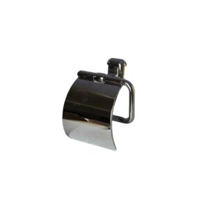 N086 ( ABS Chrome Plated Tissue Holder ) Premium Wall-Mounted ABS Toilet Paper Holder | Chrome-Plated Plastic Tissue Dispenser with Hinged Protective Flap Cover