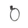 Premium Wall-Mounted ABS Towel Ring | Chrome-Plated Plastic Hand Towel Holder Loop with Capsule Base Plate