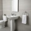 Premium Wall-Mounted ABS Towel Ring | Chrome-Plated Plastic Hand Towel Holder Loop with Capsule Base Plate