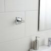 N099 SLIM – Slim-square Base(ss304) Heavy Duty Hook 5 SLIM Premium Wall-Mounted SS304 Heavy-Duty Hook | Mirror-Polished Slim-Square Base Single Robe & Coat Hanger with Solid Upright Retention Peg