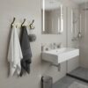 Premium Wall-Mounted 3-Hook Rail | Antique Copper Multi-Prong Robe & Towel Hanger with Rustic Brushed Finish