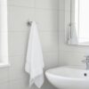 N170 – ( Double Sided Cloth Hook ) 2 Premium Wall-Mounted Cylindrical Double Hook | Polished Stainless Steel Dual Robe & Towel Hanger with Circular Flange Base