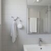N248 – High Density 4 Nob Adjustable Hook 5 Premium Wall-Mounted High-Density Adjustable Hook Rail | Flexible 4-Knob Folding Towel & Coat Hanger with Satin Silver Finish
