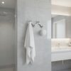 N248 – High Density 4 Nob Adjustable Hook 8 Premium Wall-Mounted High-Density Adjustable Hook Rail | Flexible 4-Knob Folding Towel & Coat Hanger with Satin Silver Finish