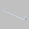 Premium Wall-Mounted ABS Towel Rail | 50cm Durable White Plastic Single Bathroom Towel Bar Hanging Rod