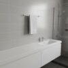 Premium Wall-Mounted ABS Towel Rail | 50cm Durable White Plastic Single Bathroom Towel Bar Hanging Rod