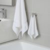 N265 – ( SS304 – Heavy Duty Hook, Matt ) 5 Premium Wall-Mounted SS304 Heavy-Duty T-Bar Hook | Matte Brushed Stainless Steel Dual Robe & Towel Hanger with Circular Flange Base