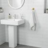 Premium High-Density Wall-Mounted Double Hook | Elegant Champagne Gold Dual Robe & Towel Hanger with Ornate Sculpted Flange Base