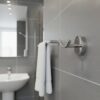 Premium Wall-Mounted Heavy Duty Yoke Hook | Mirror-Polished Chrome T-Bar Dual Robe & Towel Hanger with Circular Flange Base