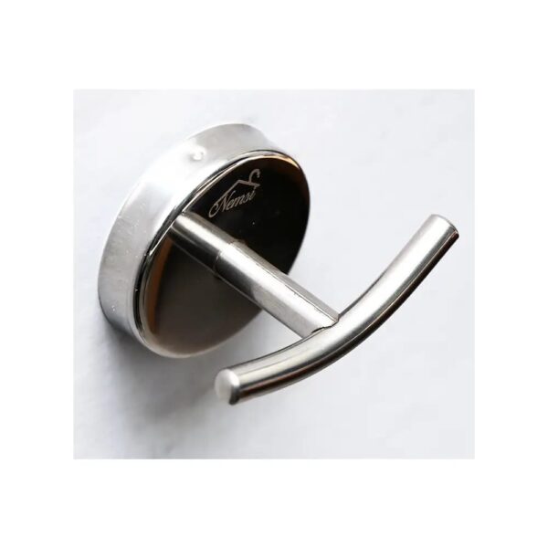 Premium Wall-Mounted Heavy Duty Yoke Hook | Mirror-Polished Chrome T-Bar Dual Robe & Towel Hanger with Circular Flange Base