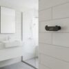 N307 – Premium Gun Grey ( Yoke ) Hook 6 Premium Wall-Mounted Heavy-Duty Yoke Hook | Modern Gun Grey T-Bar Dual Robe & Towel Hanger with Sleek Oval-Profile Stem