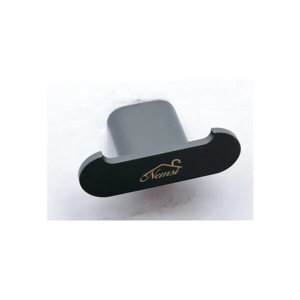 N307 – Premium Gun Grey ( Yoke ) Hook Premium Wall-Mounted Heavy-Duty Yoke Hook | Modern Gun Grey T-Bar Dual Robe & Towel Hanger with Sleek Oval-Profile Stem