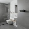 N307 – Premium Gun Grey ( Yoke ) Hook 9 Premium Wall-Mounted Heavy-Duty Yoke Hook | Modern Gun Grey T-Bar Dual Robe & Towel Hanger with Sleek Oval-Profile Stem