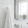 N347 – Single Hook – High Density Aluminium 2 Premium Wall-Mounted Single Utility Hook | High-Density Aluminium Towel & Coat Hanger with Heavy-Duty Dual Anchor Plates