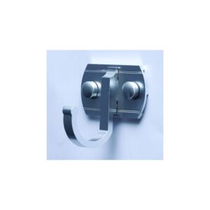 Premium Wall-Mounted Single Utility Hook | High-Density Aluminium Towel & Coat Hanger with Heavy-Duty Dual Anchor Plates