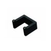 N354 – Premium Square Double Hook ( Concealed Screws ) – Black Premium Wall-Mounted Square Double Hook | Minimalist Matte Black Dual Robe & Towel Hanger with Concealed Mounting System