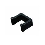N354 – Premium Square Double Hook ( Concealed Screws ) – Black Premium Wall-Mounted Square Double Hook | Minimalist Matte Black Dual Robe & Towel Hanger with Concealed Mounting System