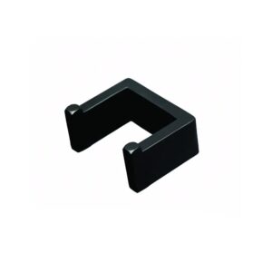 Premium Wall-Mounted Square Double Hook | Minimalist Matte Black Dual Robe & Towel Hanger with Concealed Mounting System